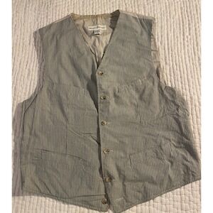 Vintage 90's Banana Republic Cream w/ blue stripes Size Medium